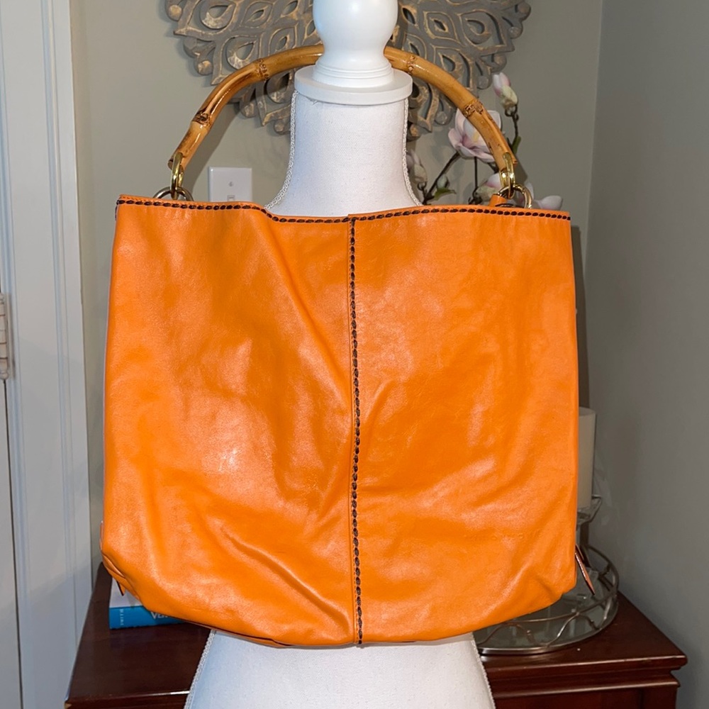 Plinio Visona Bamboo Handle Bag